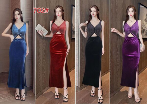 Partywear Embellished Long Gown - Image 2