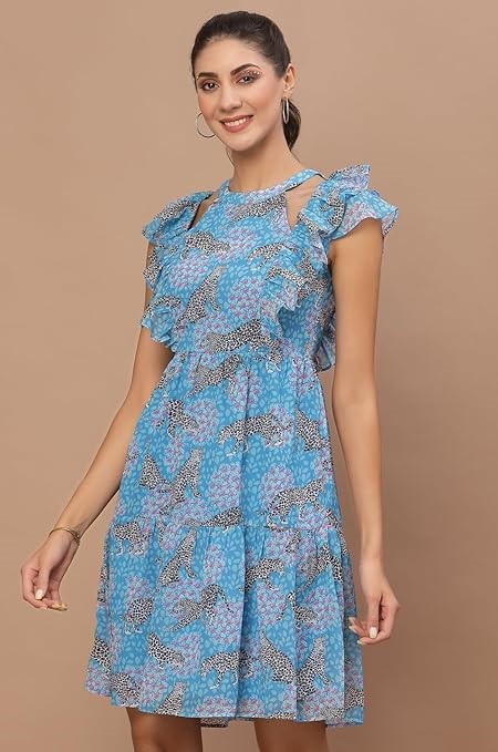 Halter Frill Dress