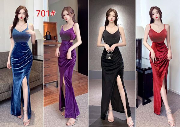Partywear Embellished Long Gown - Image 2
