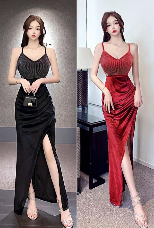 Partywear Embellished Long Gown